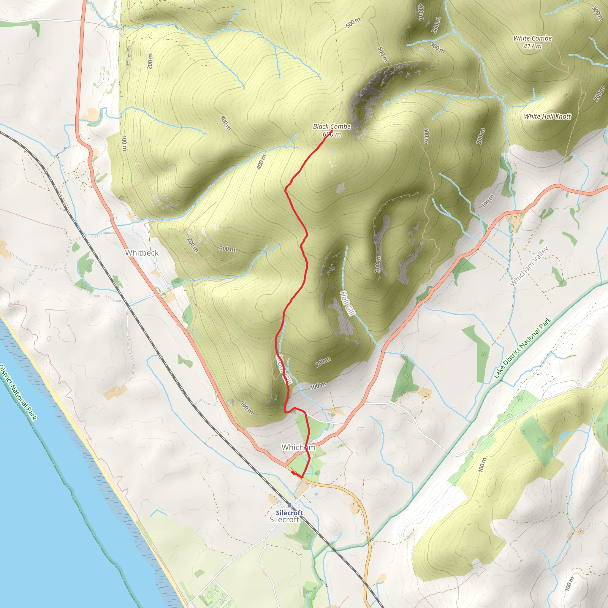 Black Combe mobile static map