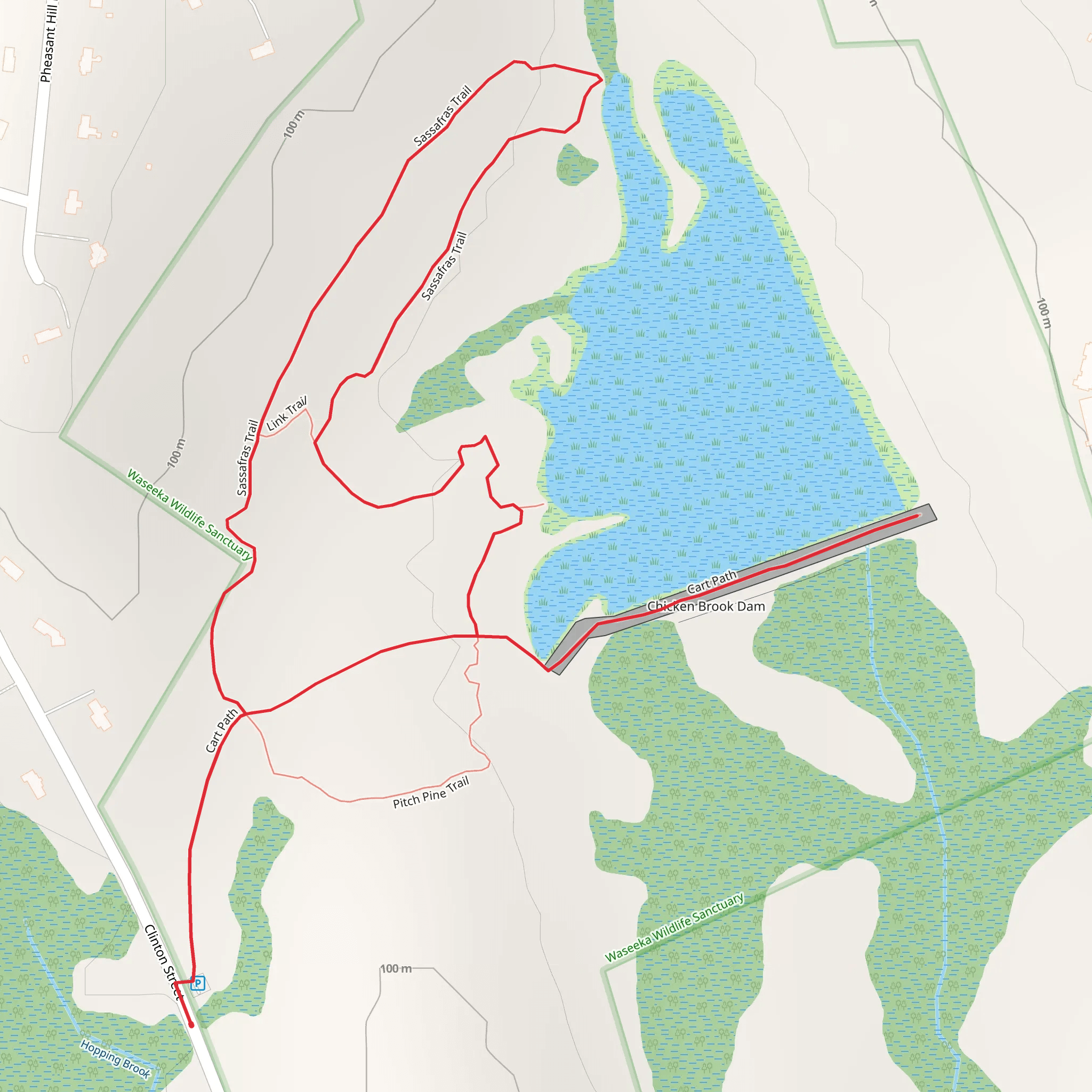 Chicken Brook mobile static map