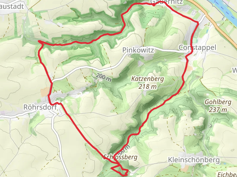 Betstein from Gauernitz via Gruener Strich - Burgenweg