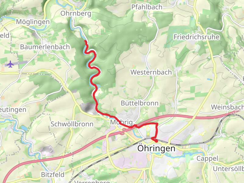 Ohrn Walk from Ohringen Hauptbahnhof