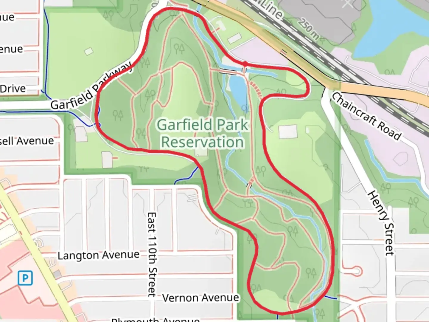 An image depicting the trail All Purpose Trail Loop and its surrounding area.