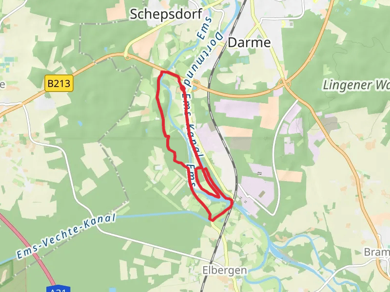Dortmund-Ems-Kanal and Ems via Emsweg