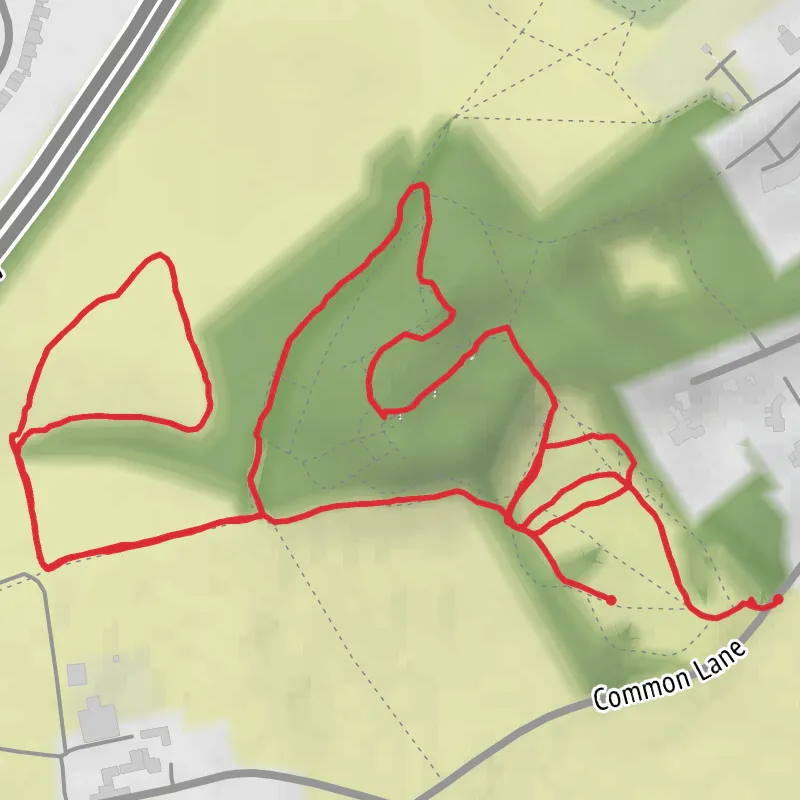 Hike from Beeston mobile static map