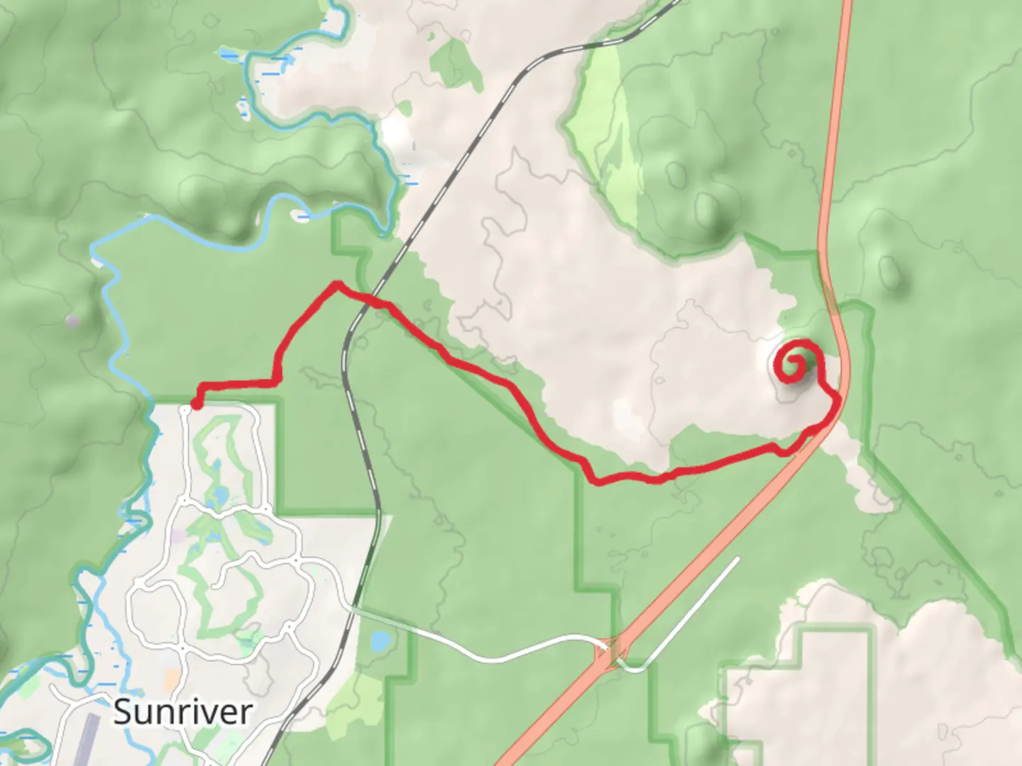 An image depicting the trail Lava Butte via Lava Benham Trail and its surrounding area.