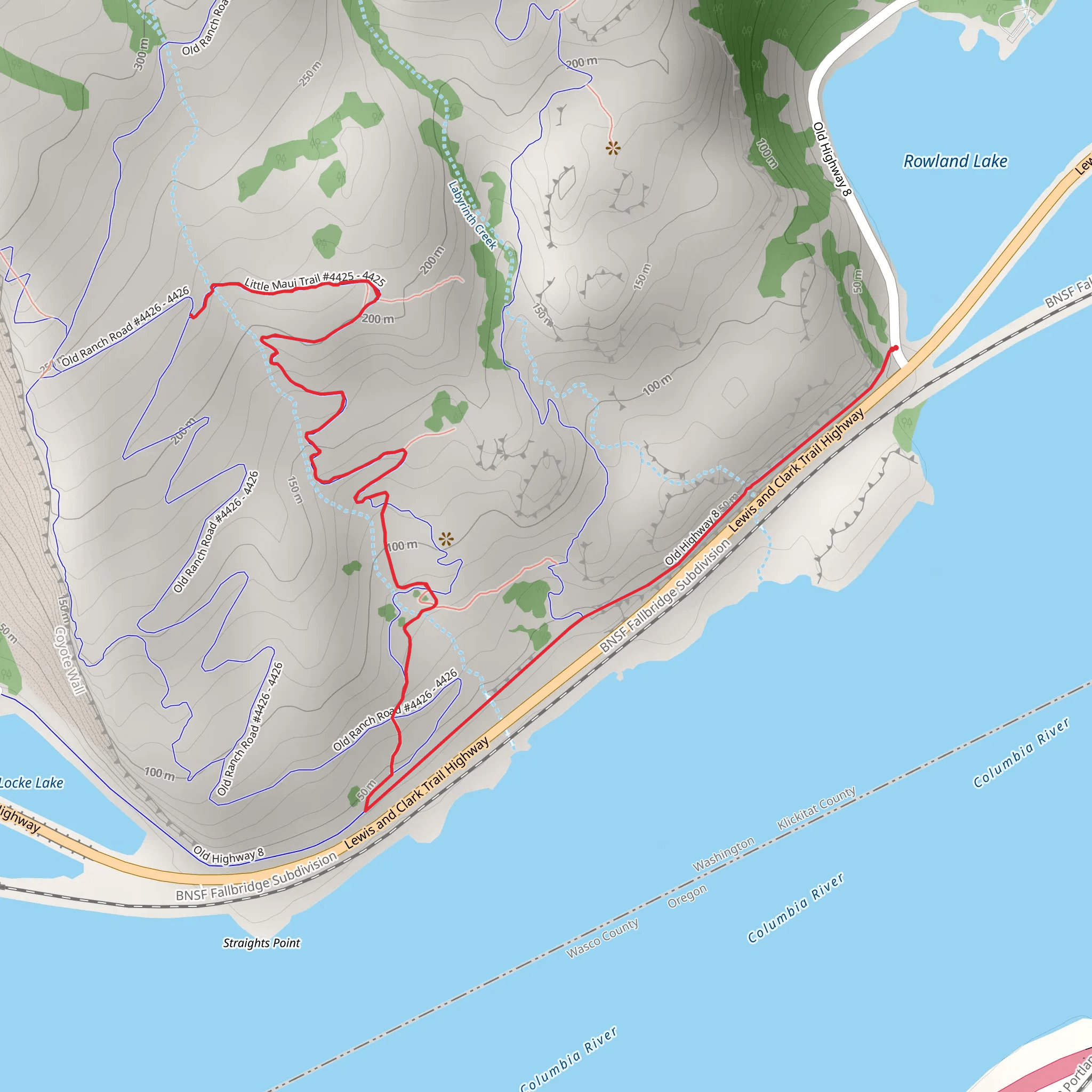 Little Maui Trail mobile static map