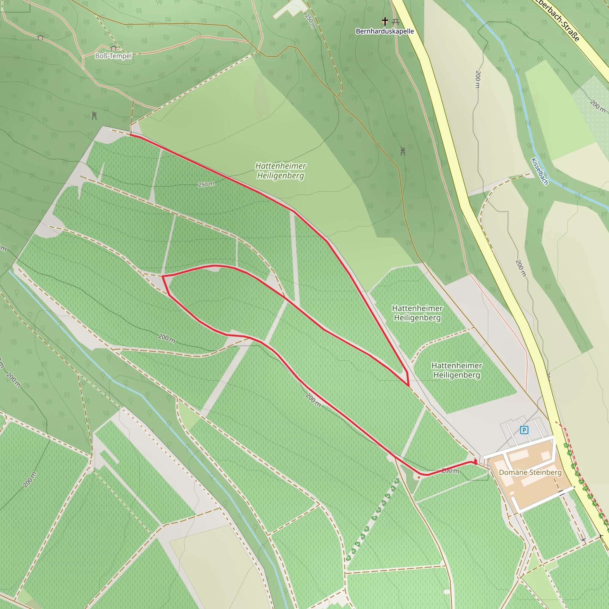 Steinbergpfad mobile static map