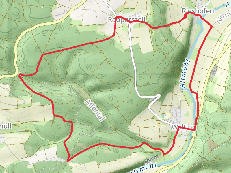 Altmuehl via Rundweg Walting 1
