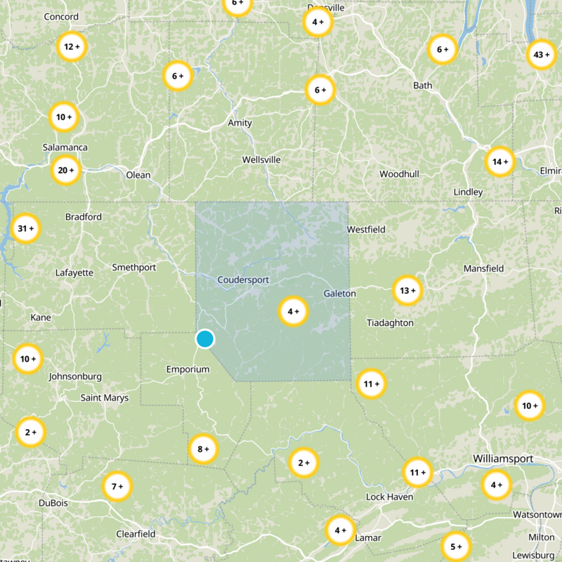 Potter County Static Map