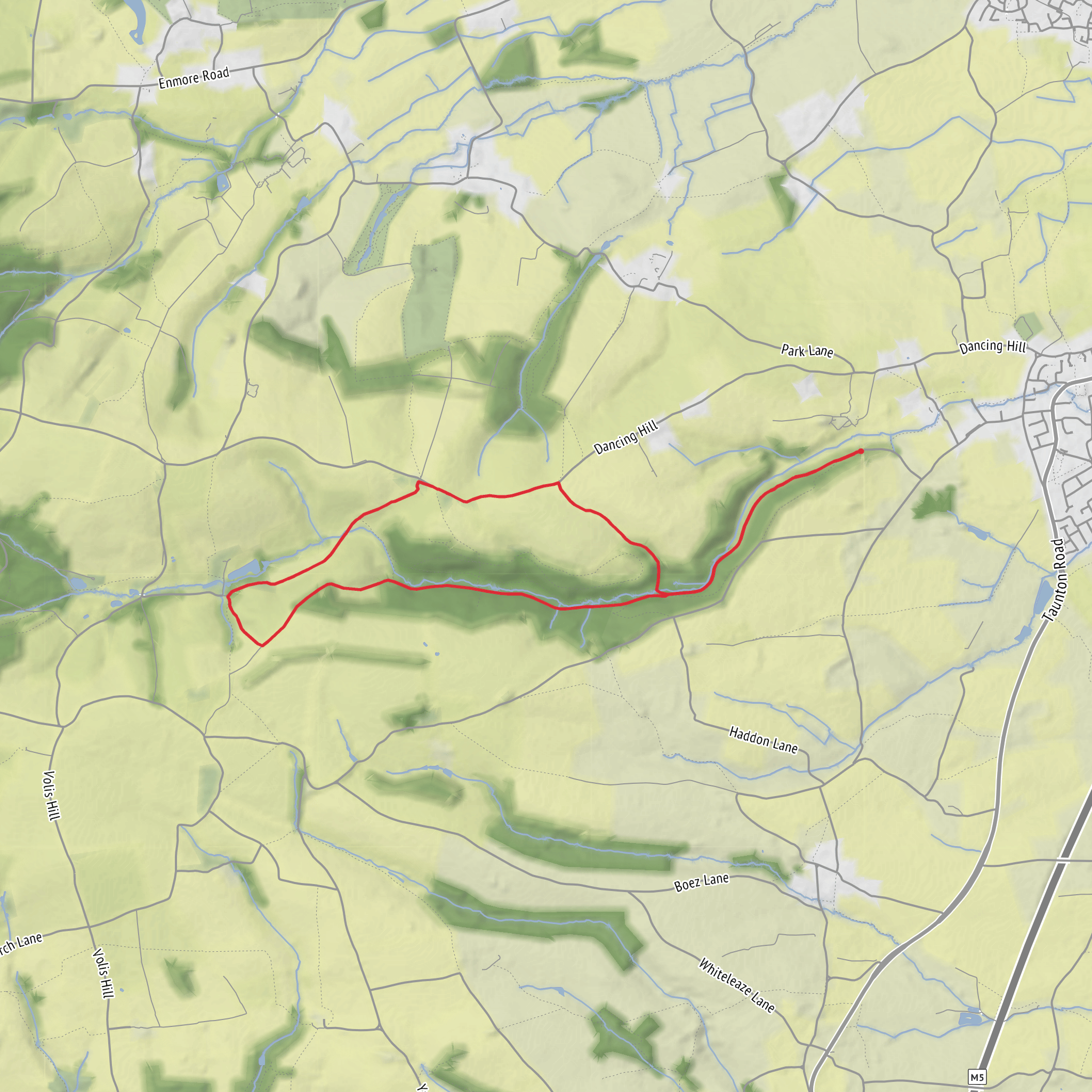 King's Cliff Loop mobile static map