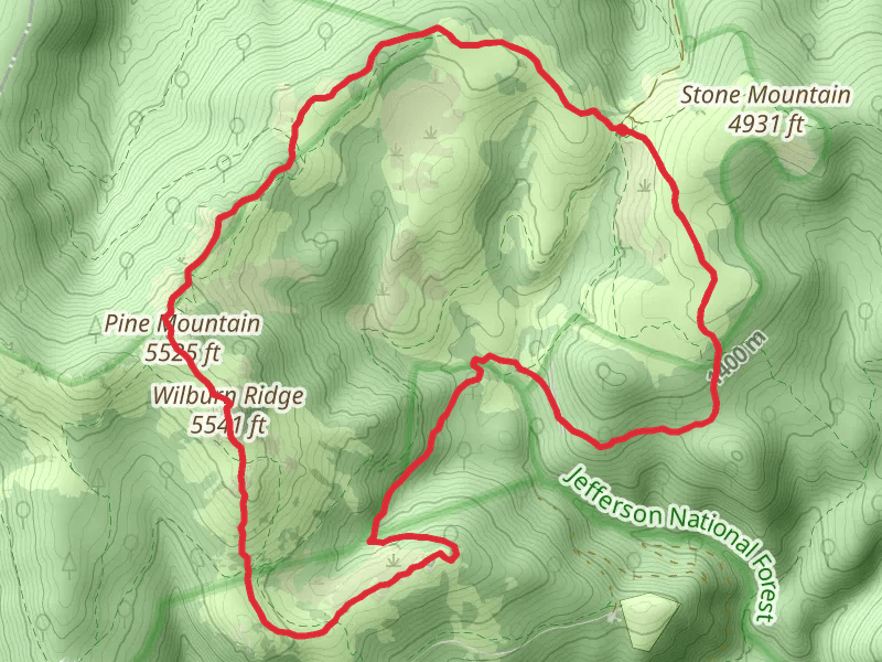 Pine Mountain Wilburn Ridge Loop via Appalchian Trail