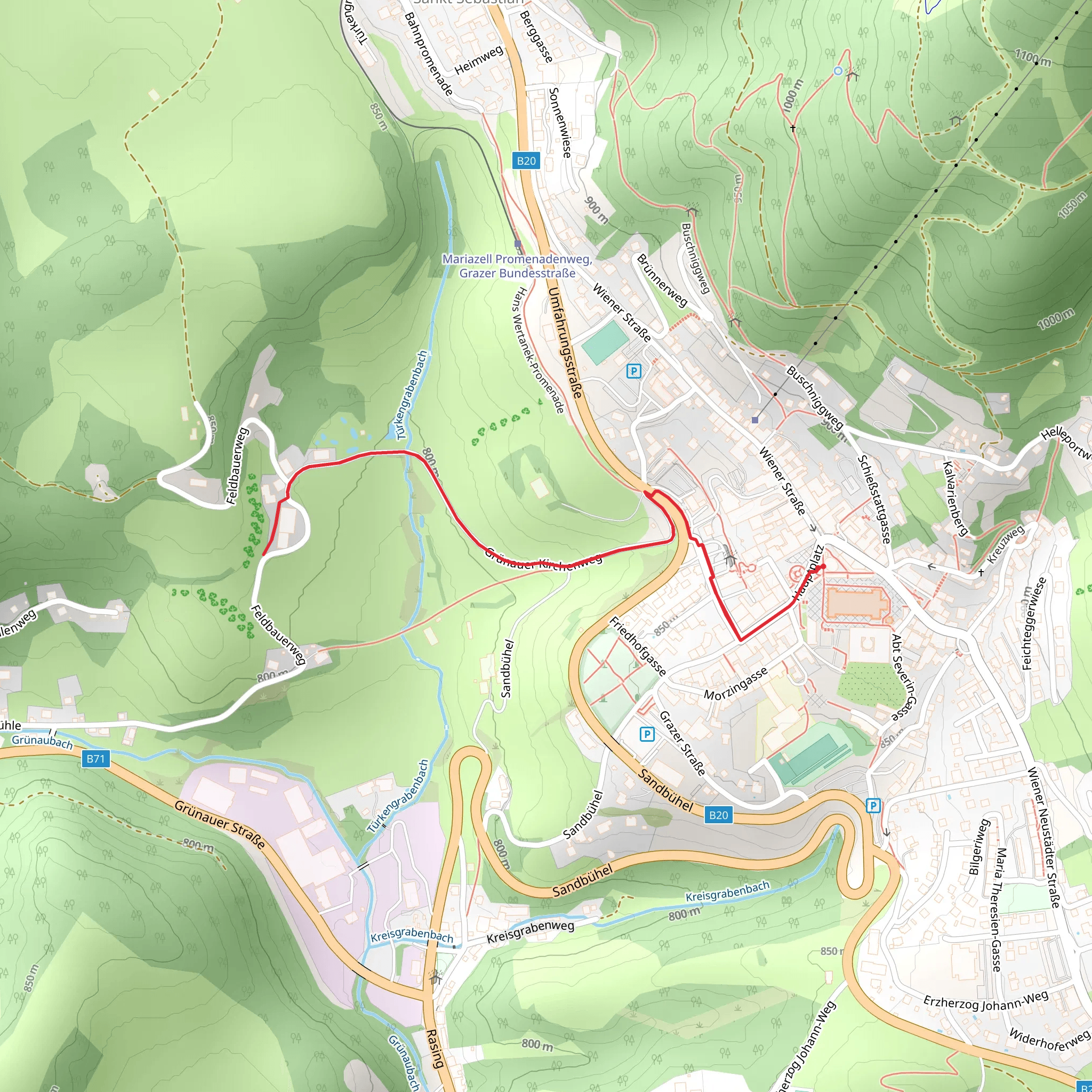 Mariazell Views mobile static map