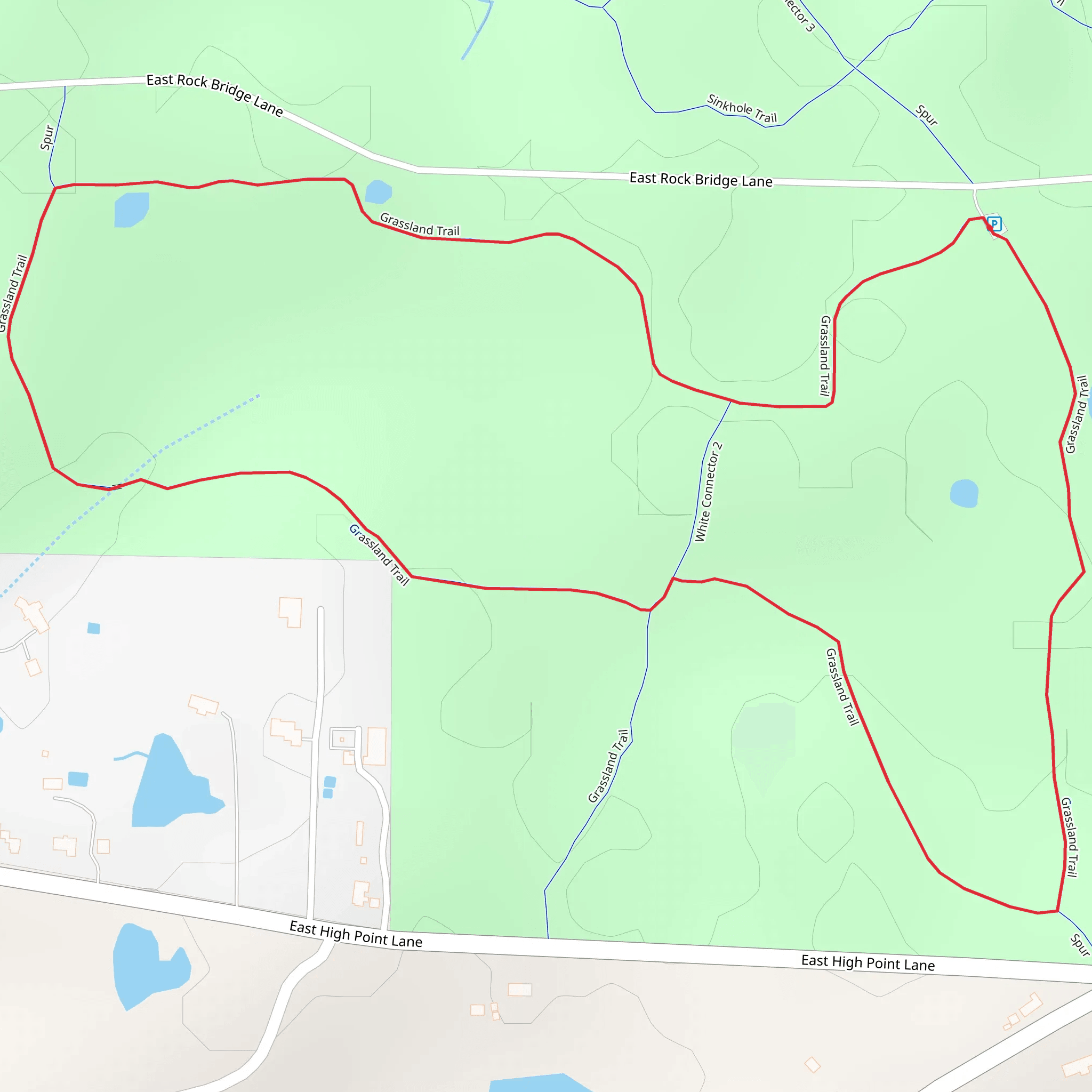 Grassland Loop Trail mobile static map