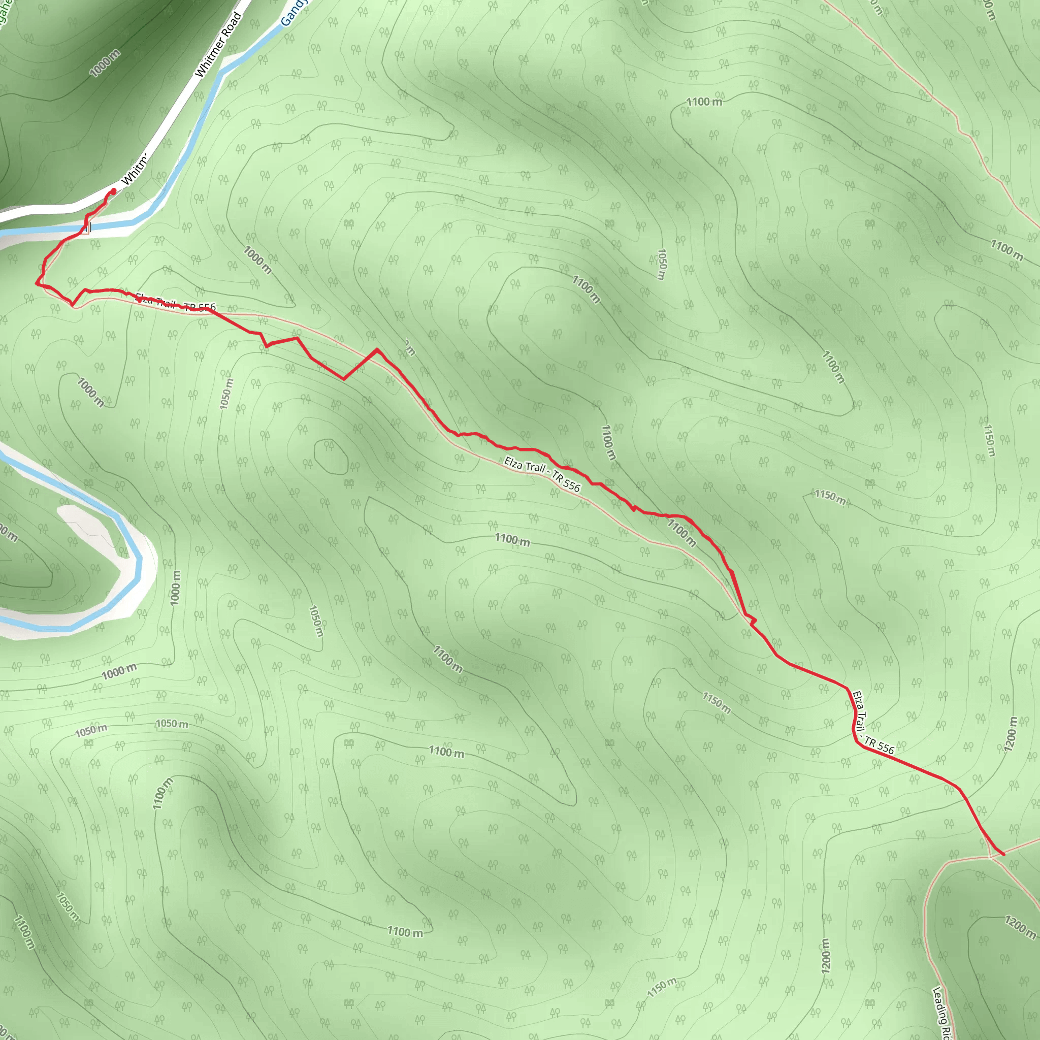 Elza Trail mobile static map