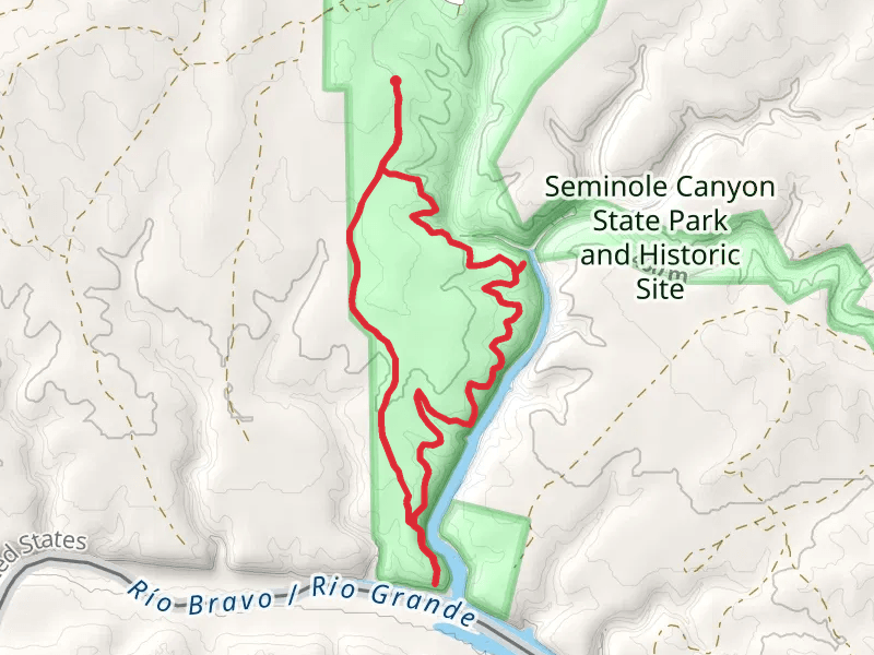 Canyon Rim Trail and Río Grande Trail Loop