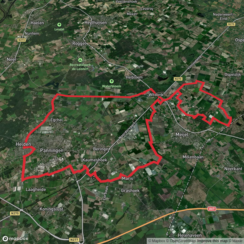 Simonshoekse Bos and Kleine Moost via Roggelseweg