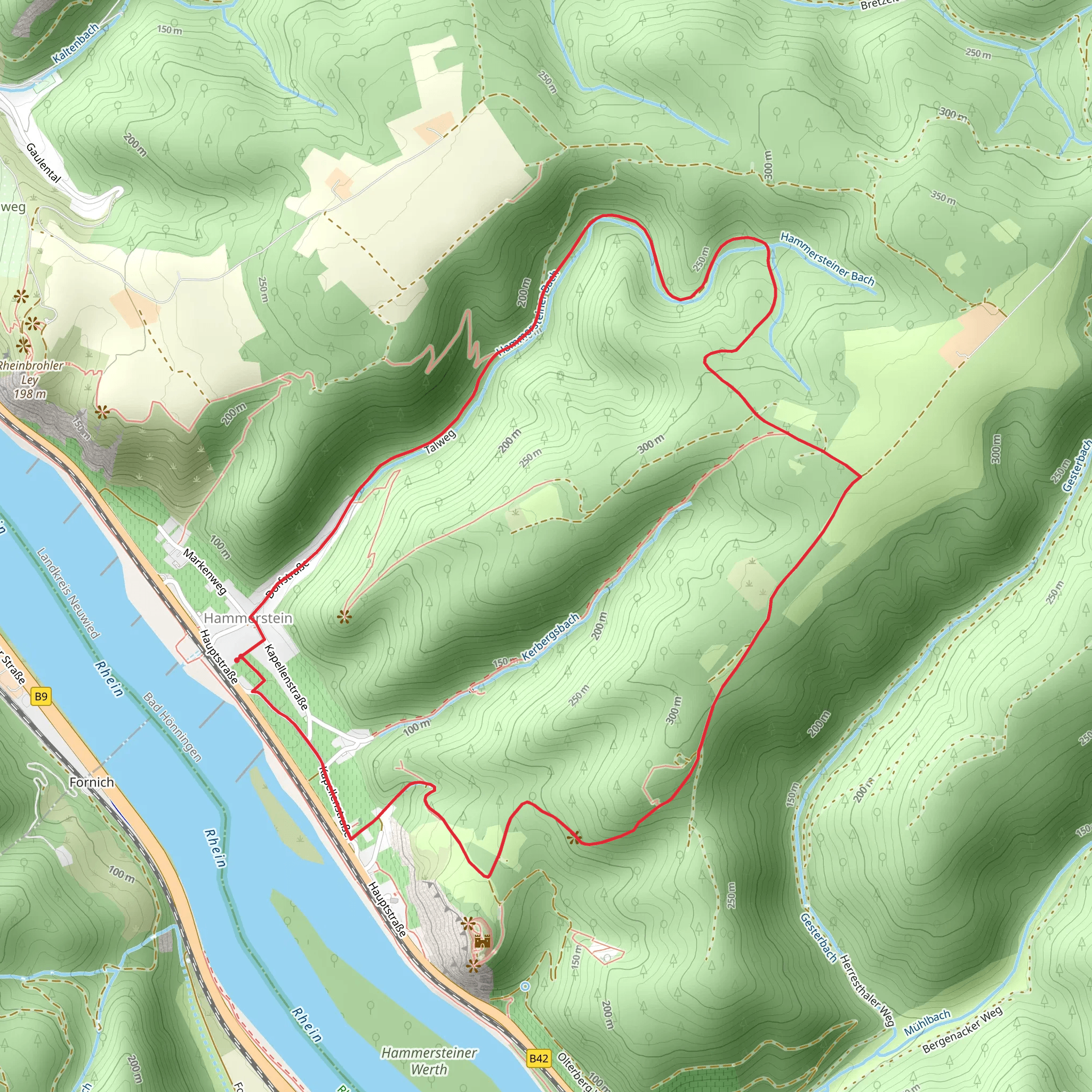 Talweg and Hammerstein Loop mobile static map