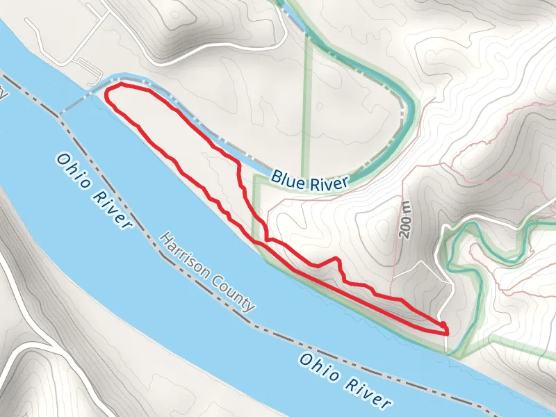 Ohio River - Blue River Bluff Trail