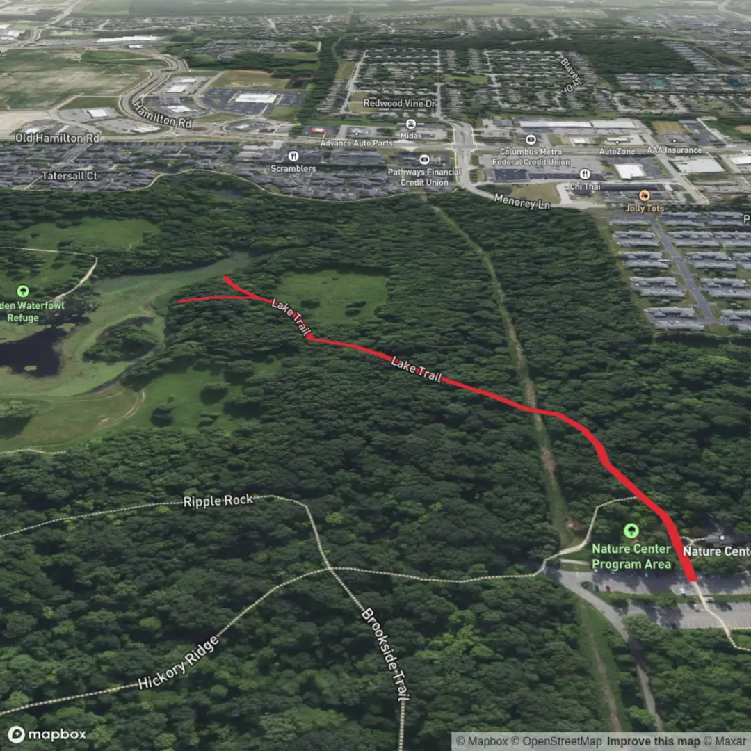 An image depicting the trail Thoreau Lake via Lake Trail and its surrounding area.