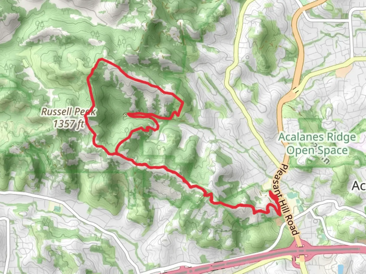 An image depicting the trail ADT and Relies Creek Walk and its surrounding area.