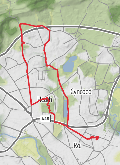 Cardiff Cycling mobile static map