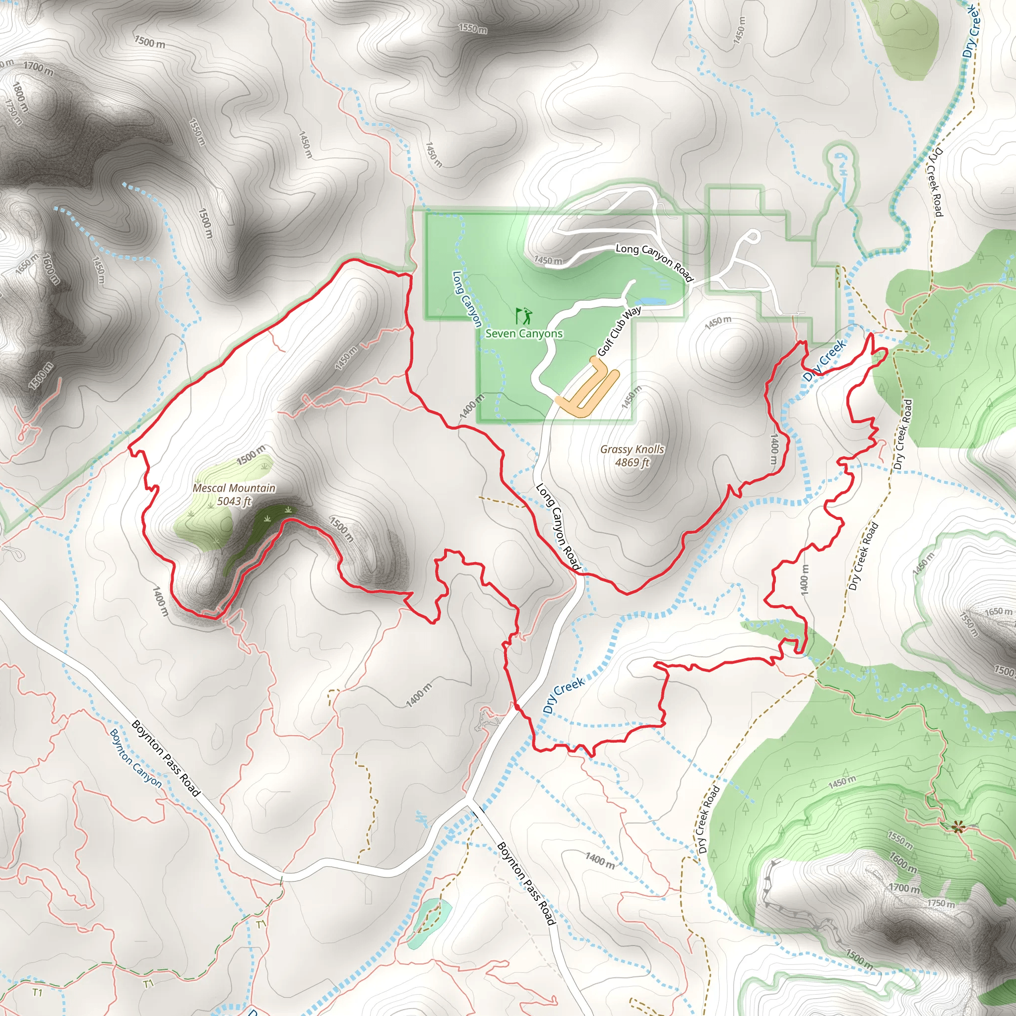 Dry Creek Loop via Deadman's Pass mobile static map