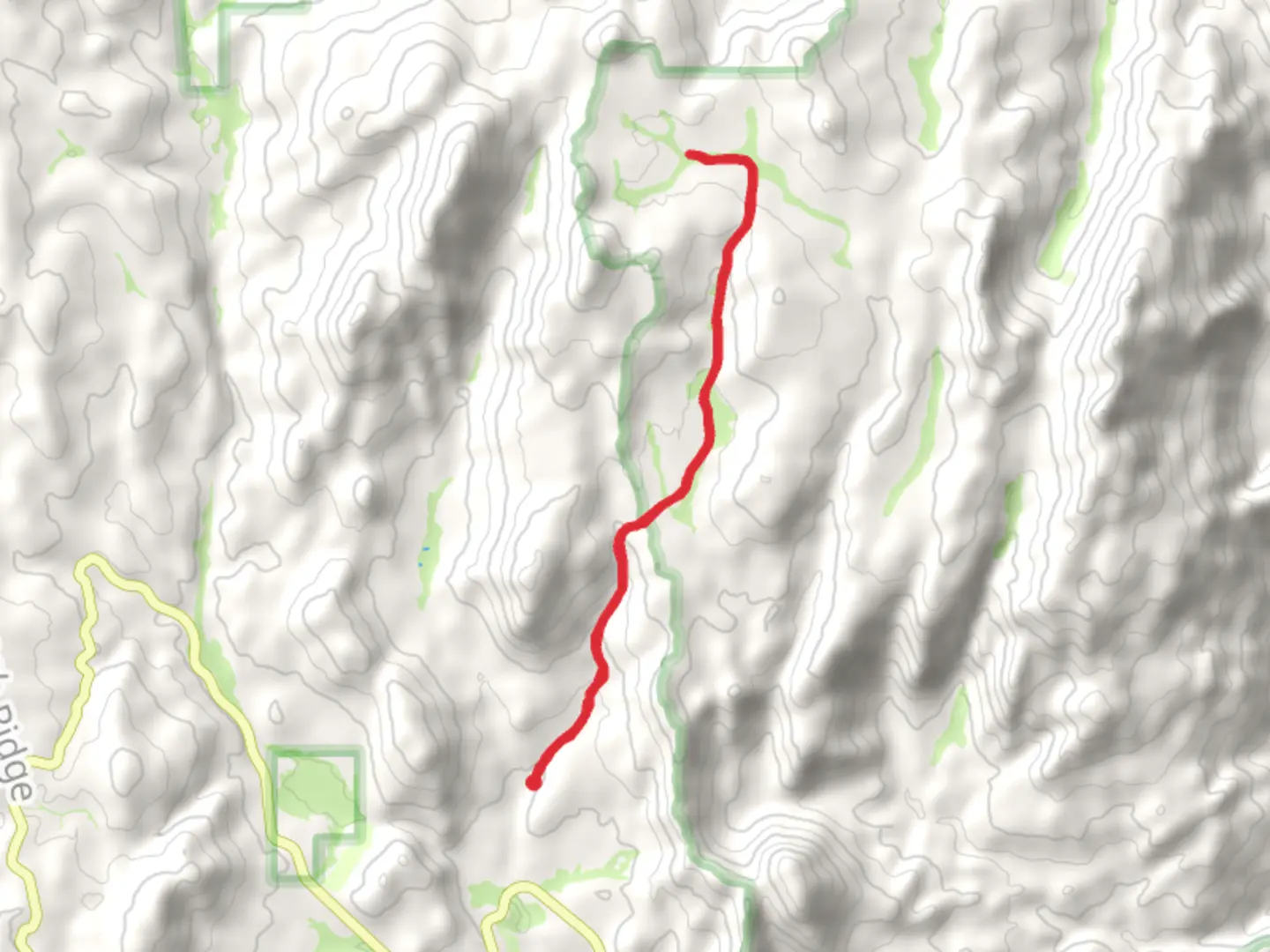 An image depicting the trail Hooker Meadow and its surrounding area.