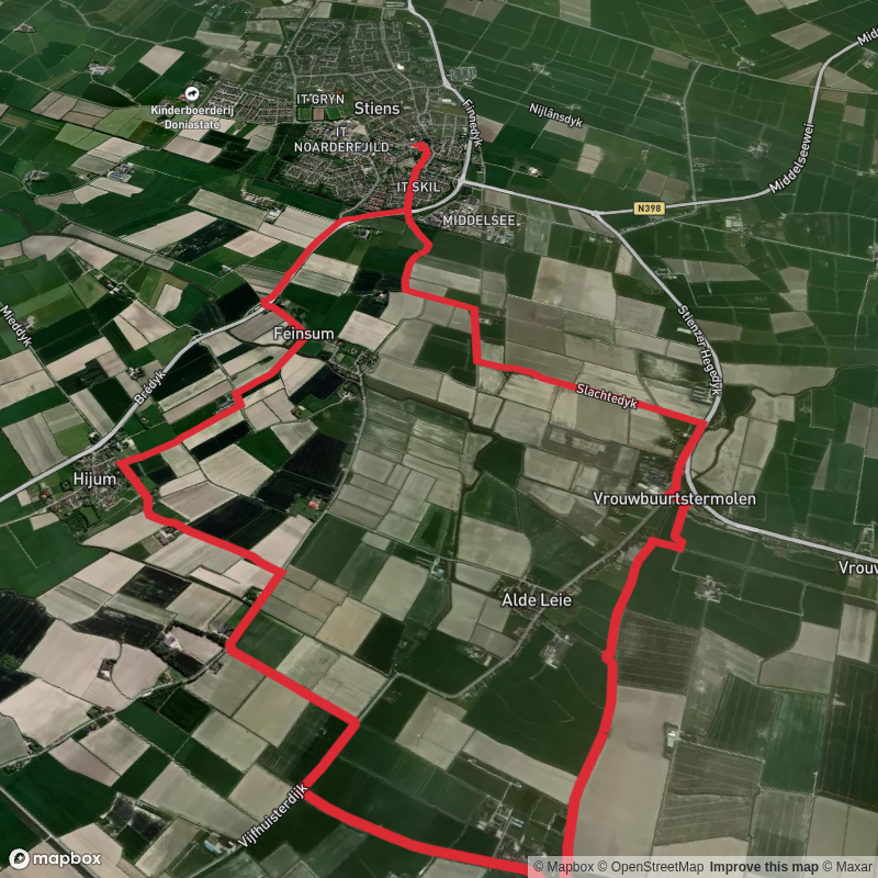 Slagdijksterpolder, Monnikebildtdijk and Monnikebilatslaan Loop