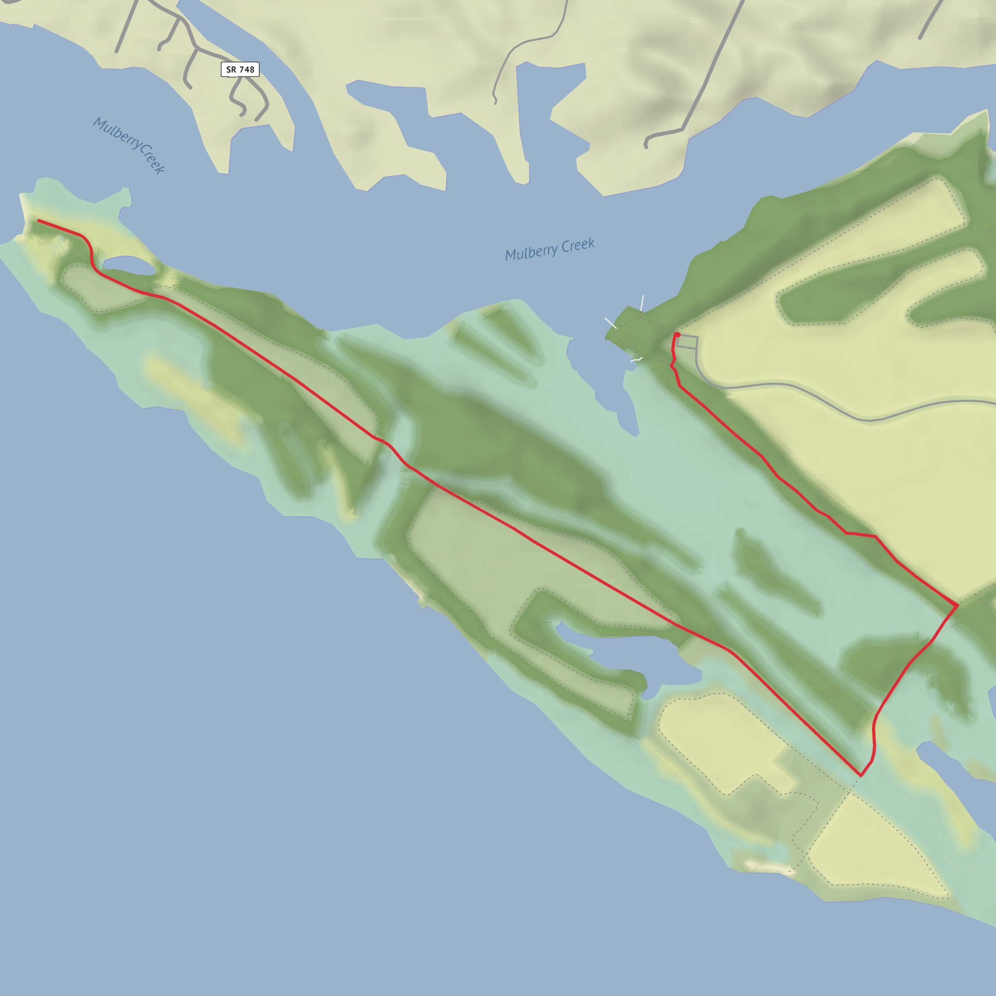Brewers Point via Neck Fields Trail mobile static map