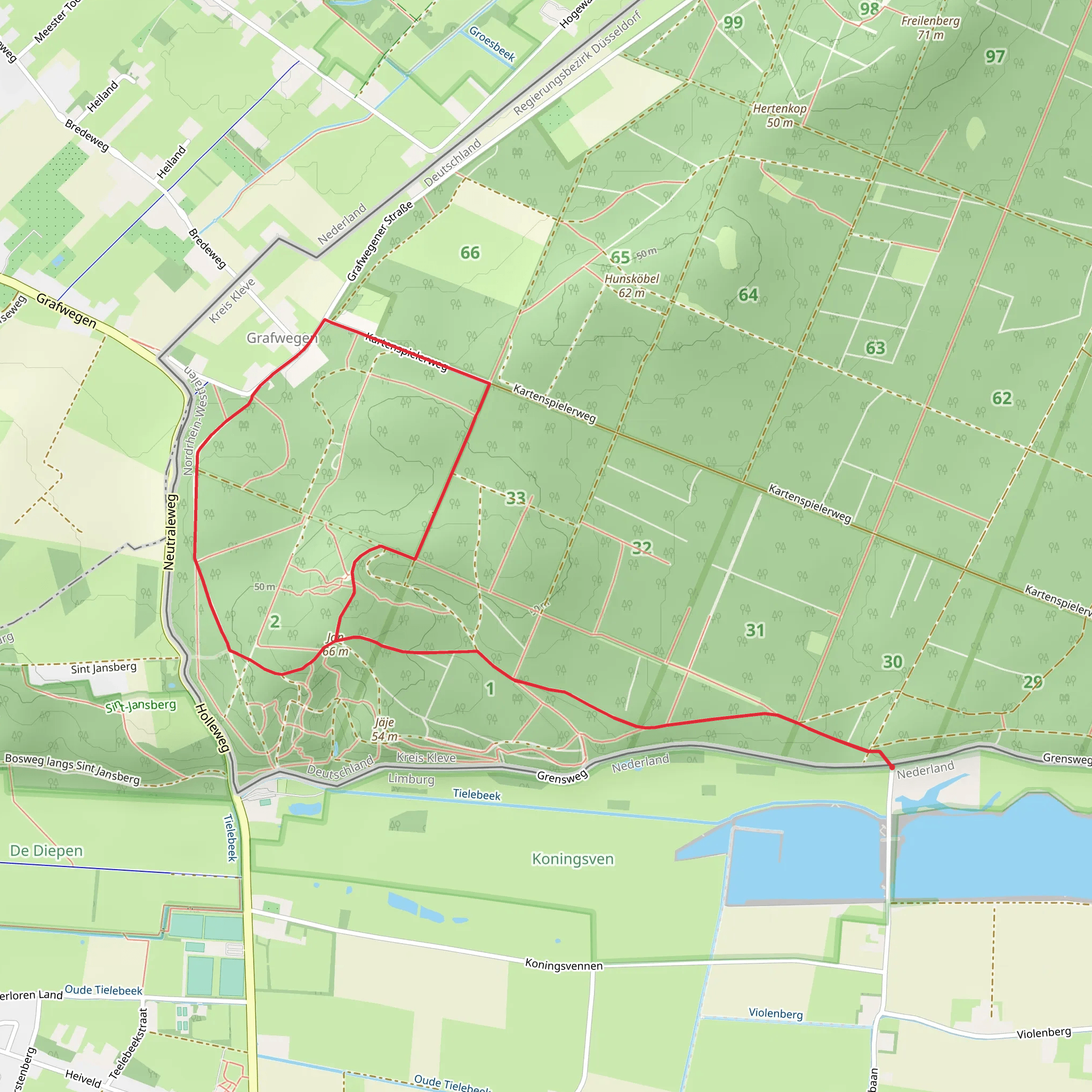 Grafwegen Loop mobile static map