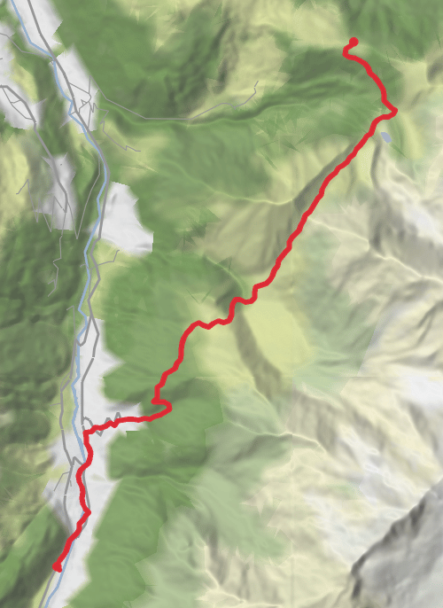 TMB Day 1 Les Houches - Les Contamines mobile static map