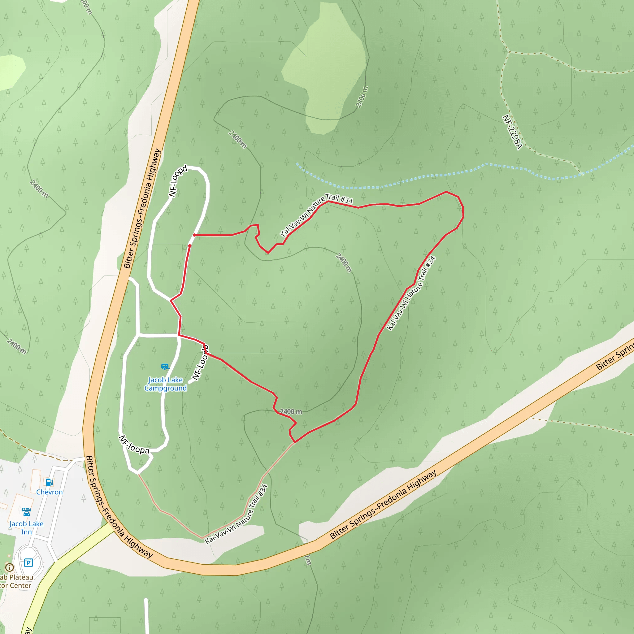 Kai-vav-wi Nature Trail mobile static map