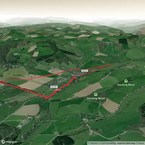Hike around Norton. Powys
