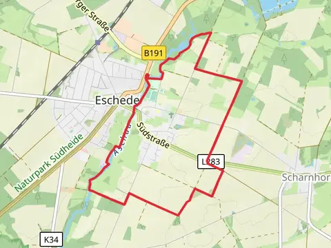 Aschau via Jakobusweg - Lueneburger Heide Path and Kraegerweg