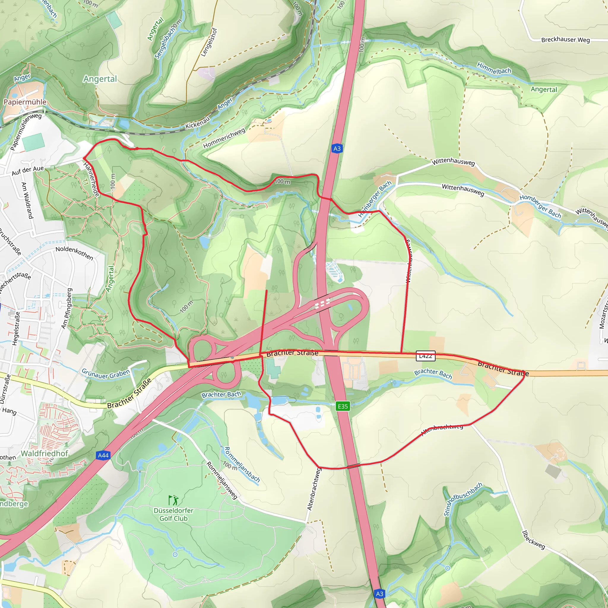 Hommerich, Neukarpenhaus and Hahnerheide Loop mobile static map
