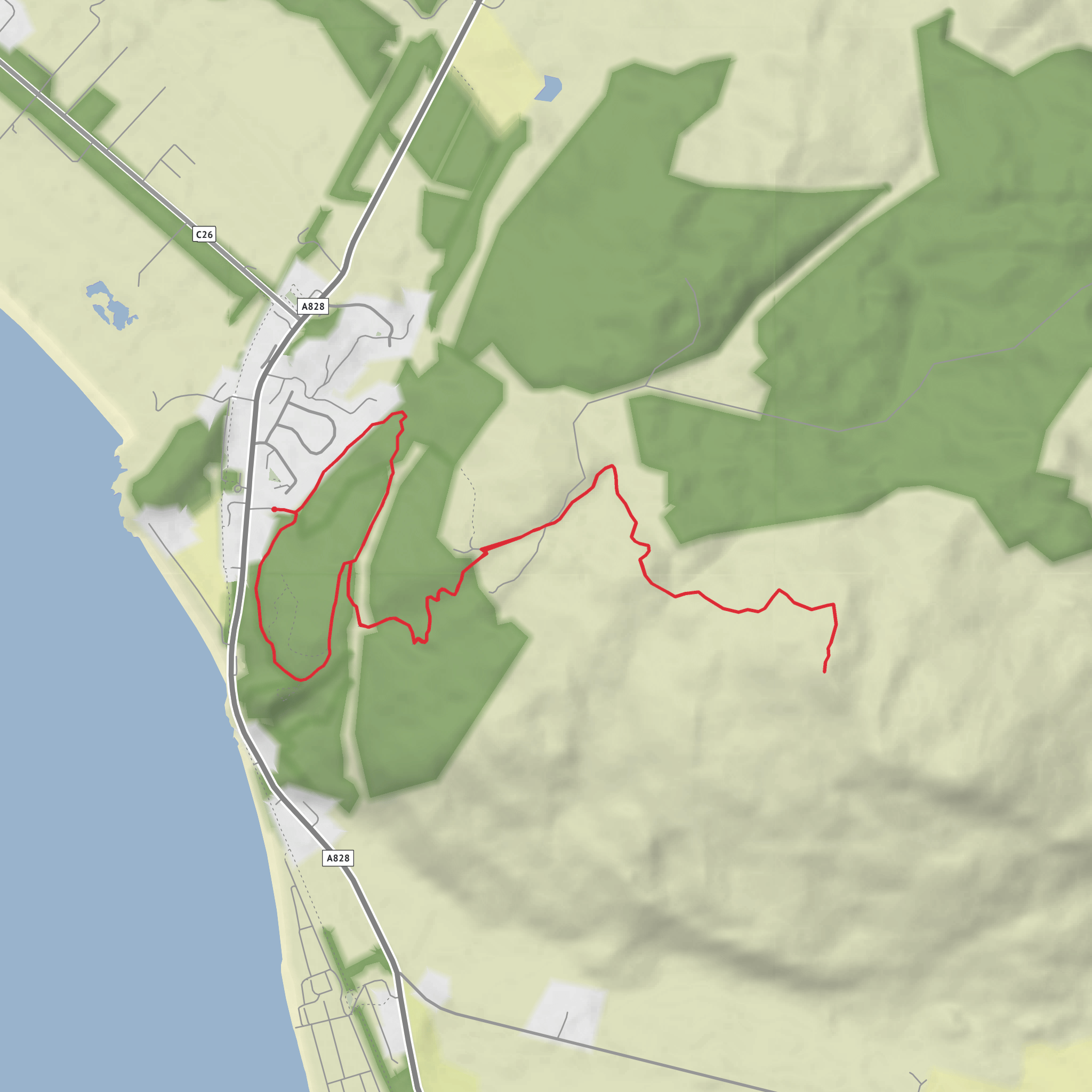 Beinn Lora mobile static map
