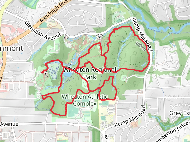 Pine Lake - Wheaton Regional Park Loop
