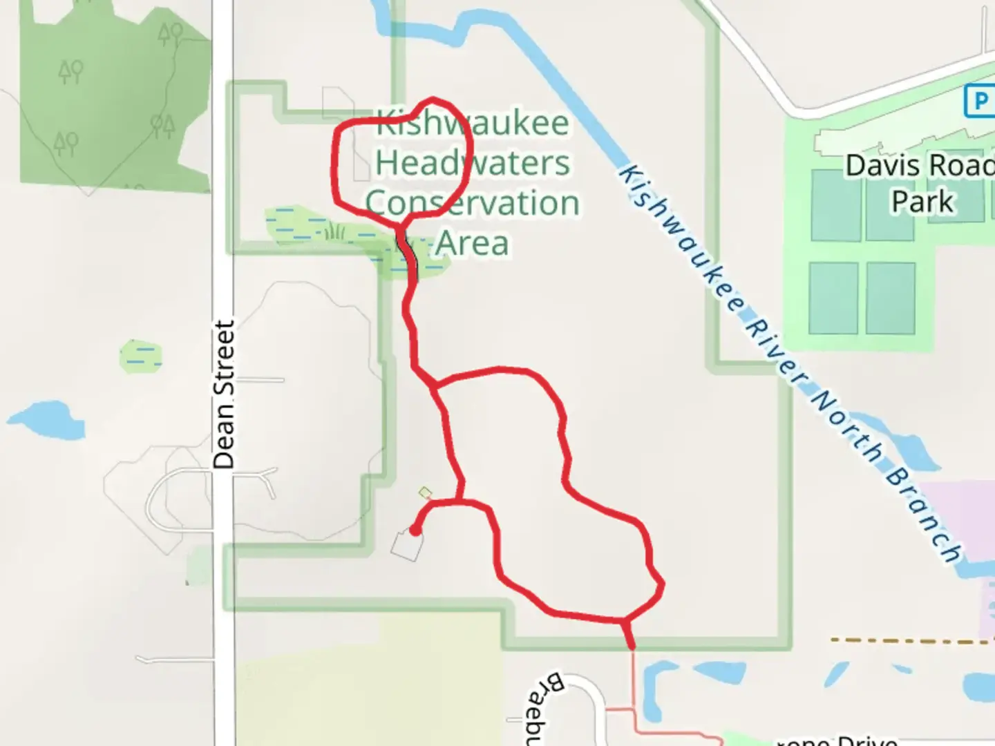 An image depicting the trail Trail Loop - McHenry County Conservation District and its surrounding area.