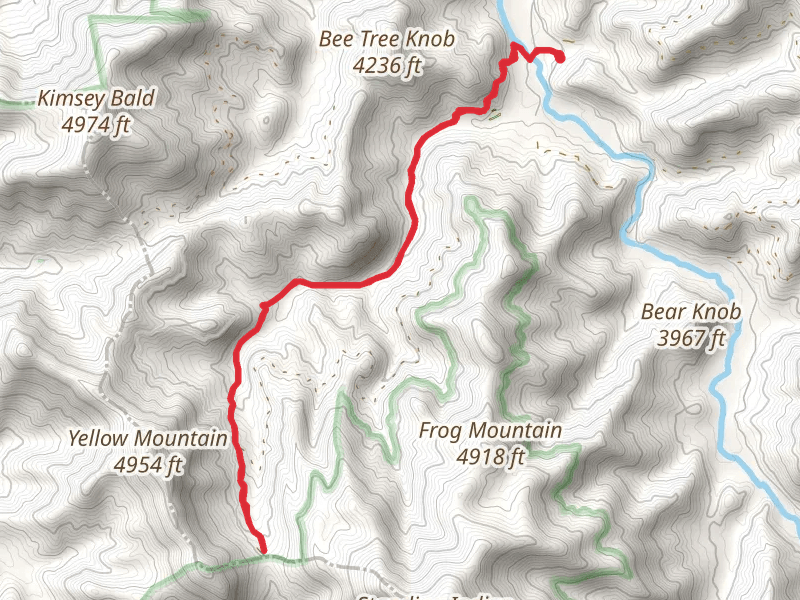 Kimsey Creek Trail to Deep Gap Trail