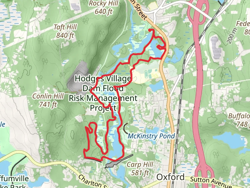 Wellington Brook and Hodges Village Pond Loop - Greenbiar Recreation Area