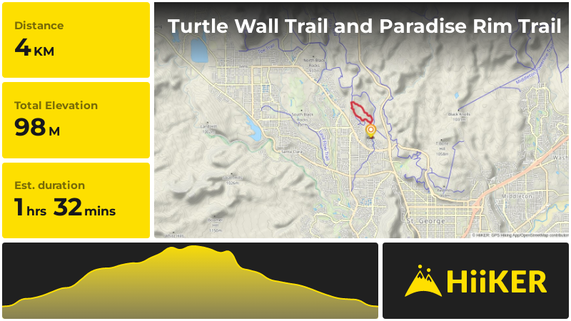 Turtle Wall Trail and Paradise Rim Trail | Washington County | Utah