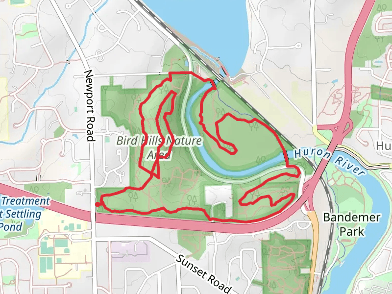 Bird Hills and Hilltop Nature Areas Loop