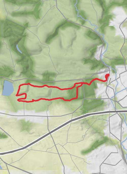 Hike from Tondu mobile static map