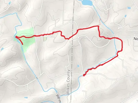 Carter Falls via Mountains-to-Sea Trail
