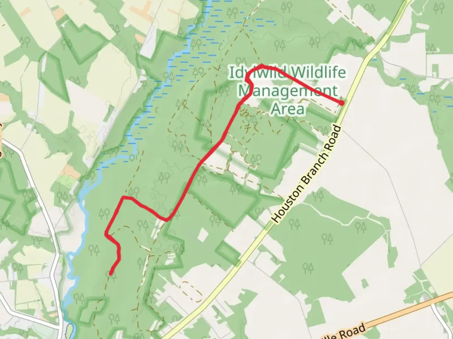 An image depicting the trail Twiford Meadow Ditch Walk and its surrounding area.