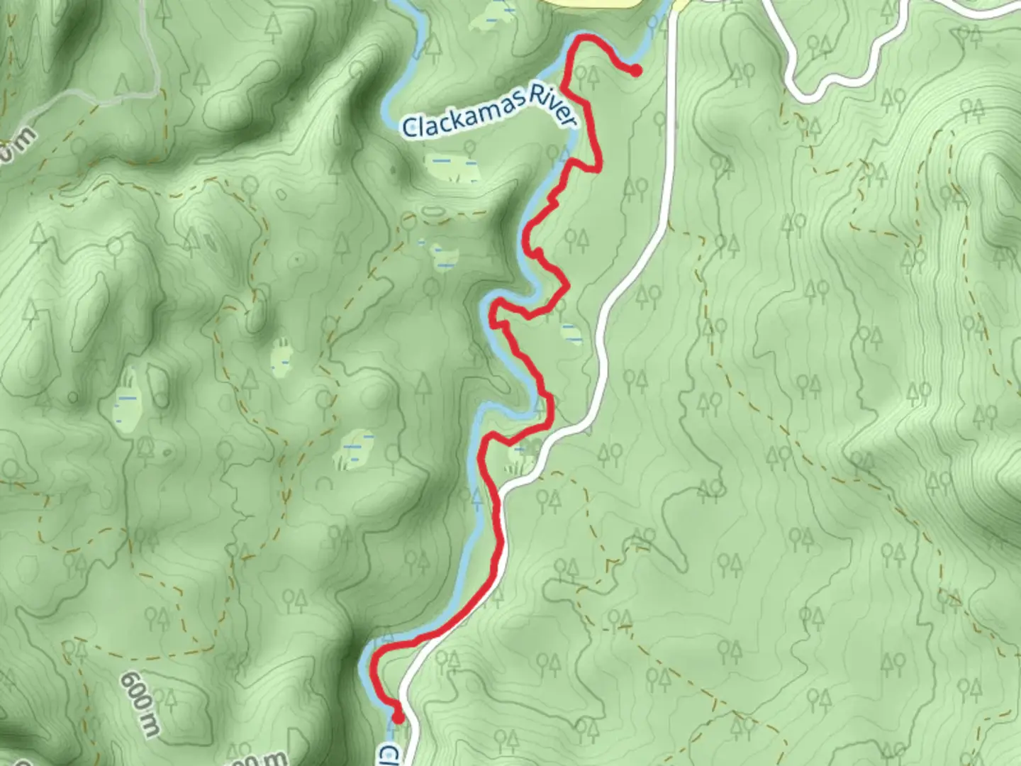 An image depicting the trail Riverside Trail and its surrounding area.