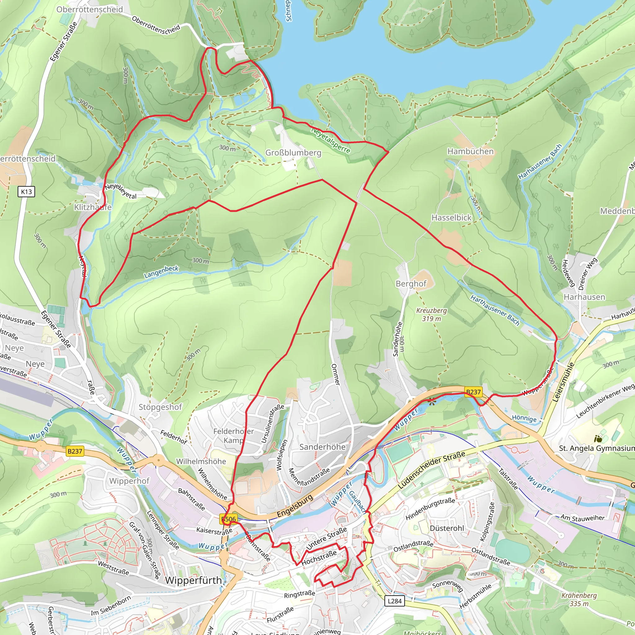 Neye via Heimatweg mobile static map