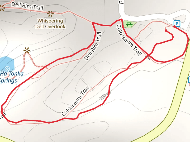 Dell Rim and Colosseum Loop Trail