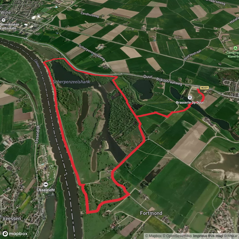 Scherpenzeelshank and Ijssel via Hanzestedenpad
