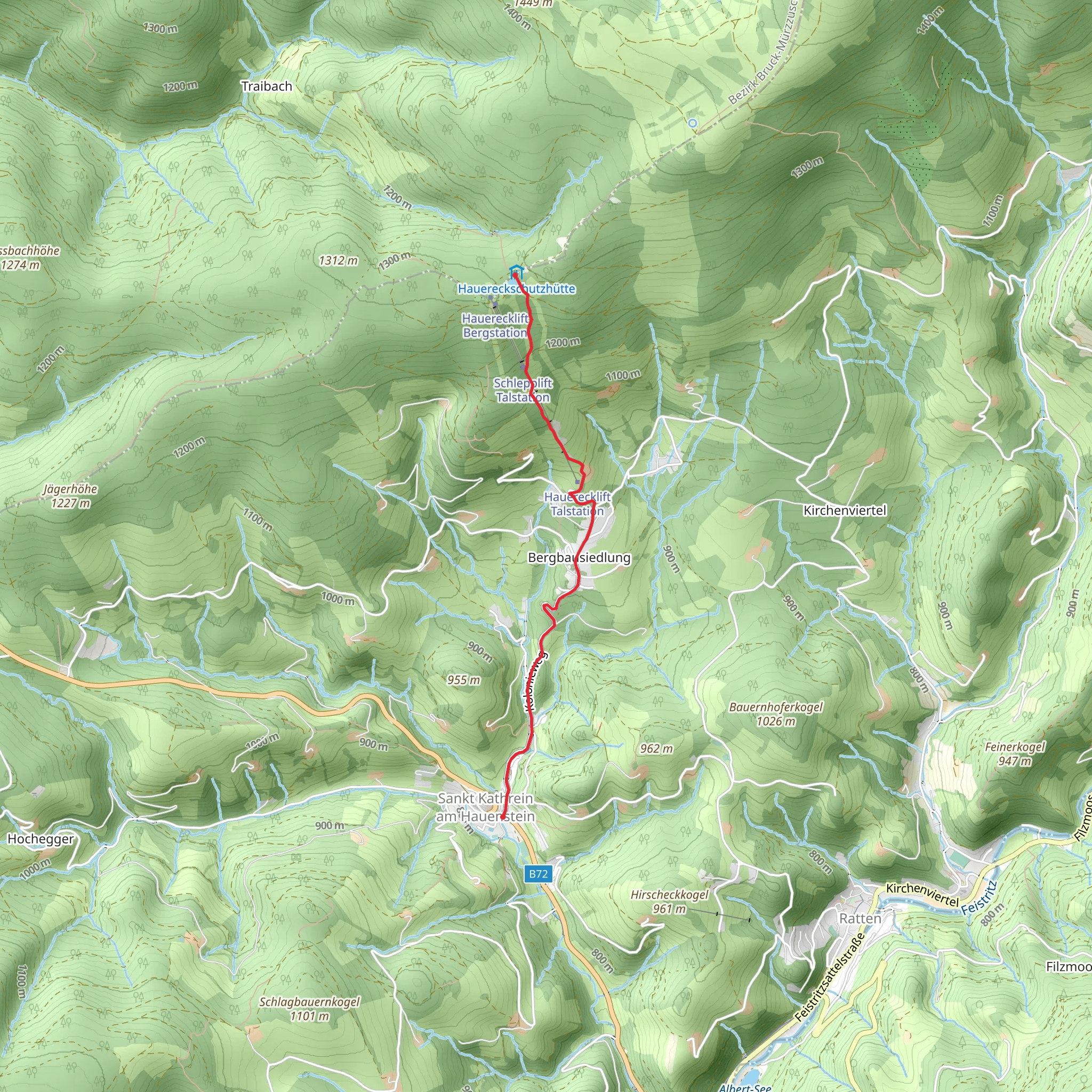 St Kathrein am Hauenstein - Hauereck mobile static map