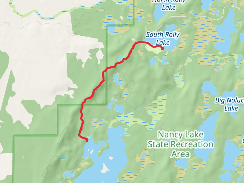 Red Shirt Lake Trail from South Rolly Lake